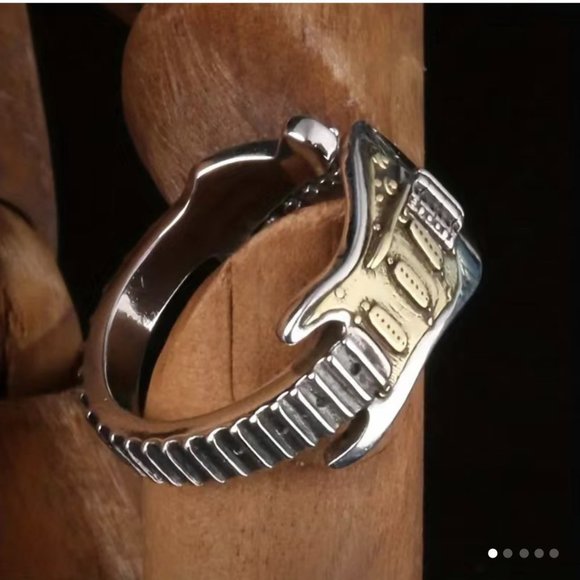 Jewelry - Boho Rocker Guitar Spoon Ring #841
